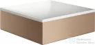 Hansgrohe AXOR SUITE 28,5x28,5 cm-es pultra ültethető mosdó csaplyuk nélkül,matt fehér/szálcsiszolt vörös arany hatású 42002310