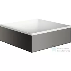   Hansgrohe AXOR SUITE 28,5x28,5 cm-es pultra ültethető mosdó csaplyuk nélkül,matt fehér/polírozott fekete króm 42002330