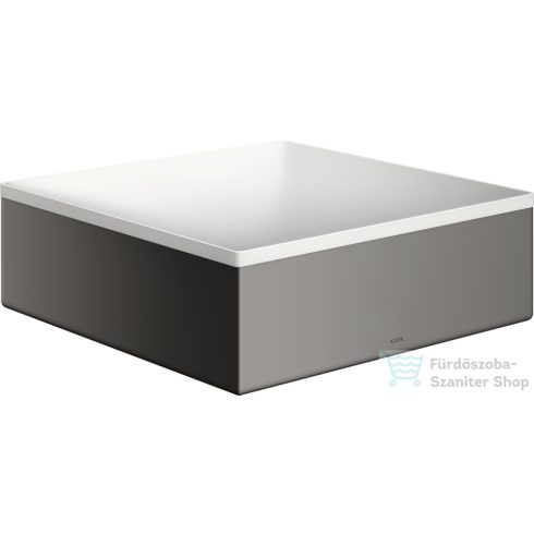 Hansgrohe AXOR SUITE 28,5x28,5 cm-es pultra ültethető mosdó csaplyuk nélkül,matt fehér/polírozott fekete króm 42002330