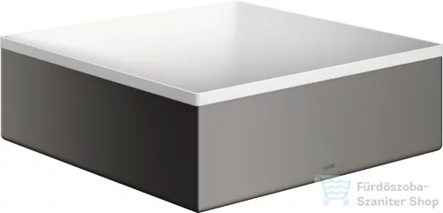 Hansgrohe AXOR SUITE 28,5x28,5 cm-es pultra ültethető mosdó csaplyuk nélkül,matt fehér/polírozott fekete króm 42002330