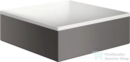 Hansgrohe AXOR SUITE 28,5x28,5 cm-es pultra ültethető mosdó csaplyuk nélkül,matt fehér/szálcsiszolt fekete króm 42002340
