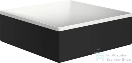Hansgrohe AXOR SUITE 28,5x28,5 cm-es pultra ültethető mosdó csaplyuk nélkül,matt fehér/matt fekete 42002670