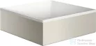 Hansgrohe AXOR SUITE 28,5x28,5 cm-es pultra ültethető mosdó csaplyuk nélkül,matt fehér/rozsdamentes acél hatású 42002800