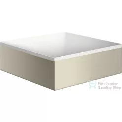   Hansgrohe AXOR SUITE 28,5x28,5 cm-es pultra ültethető mosdó csaplyuk nélkül,matt fehér/szálcsiszolt nikkel 42002820