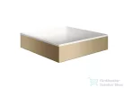 Hansgrohe AXOR SUITE 40x40 cm-es pultra ültethető mosdó csaplyuk nélkül,matt fehér/szálcsiszolt bronz 42003140