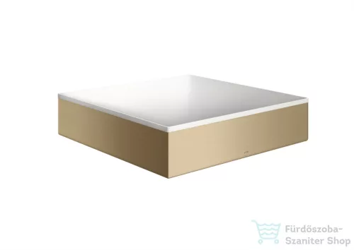 Hansgrohe AXOR SUITE 40x40 cm-es pultra ültethető mosdó csaplyuk nélkül,matt fehér/szálcsiszolt bronz 42003140