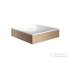   Hansgrohe AXOR SUITE 40x40 cm-es pultra ültethető mosdó csaplyuk nélkül,matt fehér/szálcsiszolt vörös arany hatású 42003310