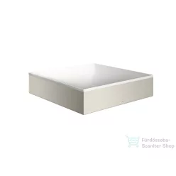   Hansgrohe AXOR SUITE 40x40 cm-es pultra ültethető mosdó csaplyuk nélkül,matt fehér/rozsdamentes acél hatású 42003800