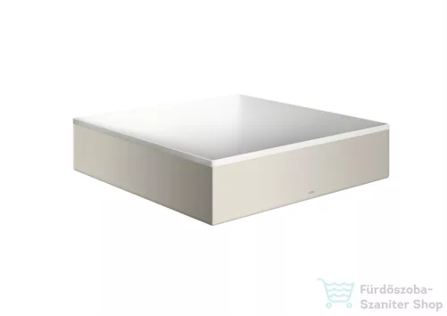 Hansgrohe AXOR SUITE 40x40 cm-es pultra ültethető mosdó csaplyuk nélkül,matt fehér/rozsdamentes acél hatású 42003800