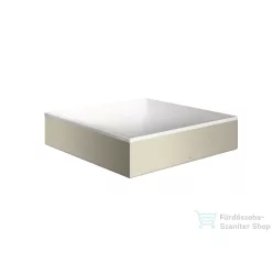   Hansgrohe AXOR SUITE 40x40 cm-es pultra ültethető mosdó csaplyuk nélkül,matt fehér/szálcsiszolt nikkel 42003820