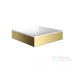   Hansgrohe AXOR SUITE 40x40 cm-es pultra ültethető mosdó csaplyuk nélkül,matt fehér/polírozott arany hatású 42003990