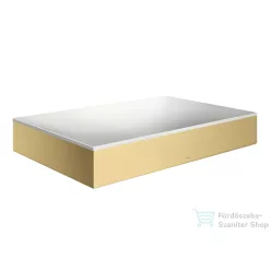   Hansgrohe AXOR SUITE 60x40 cm-es pultra ültethető mosdó csaplyuk nélkül,matt fehér/szálcsiszolt arany hatású 42004250