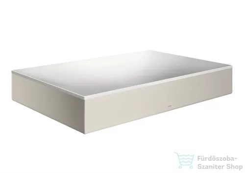 Hansgrohe AXOR SUITE 60x40 cm-es pultra ültethető mosdó csaplyuk nélkül,matt fehér/rozsdamentes acél hatású 42004800
