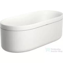   Hansgrohe AXOR SUITE 190x85 cm-es szabadon álló kád króm leeresztővel, polc nélkül, matt fehér 42005000