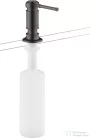 Hansgrohe Axor Montreux folyékony szappan és mosogatószer adagoló, szálcsiszolt fekete króm 42018340