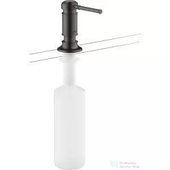   Hansgrohe Axor Montreux folyékony szappan és mosogatószer adagoló, szálcsiszolt fekete króm 42018340