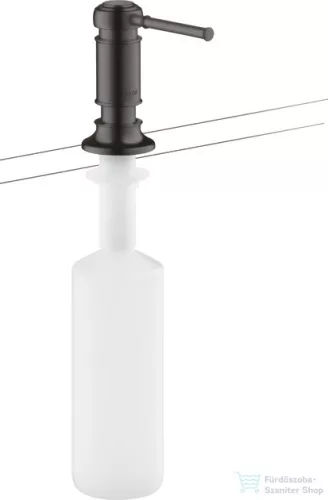 Hansgrohe Axor Montreux folyékony szappan és mosogatószer adagoló, szálcsiszolt fekete króm 42018340
