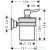 Hansgrohe AXOR MONTREUX folyékonyszappan-adagoló,rozsdamentes acél hatású 42019800