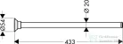 Hansgrohe Axor Montreux 43 cm-es törölközőtartó, króm 42020000