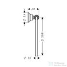 Hansgrohe Axor Montreux Törölközőtartó karika, króm 42021000