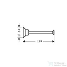 Hansgrohe Axor Montreux Wc-papír tartó, króm 42028000
