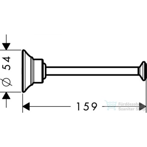 Hansgrohe AXOR MONTREUX fali wc papír tartó,polírozott arany hatású 42028990