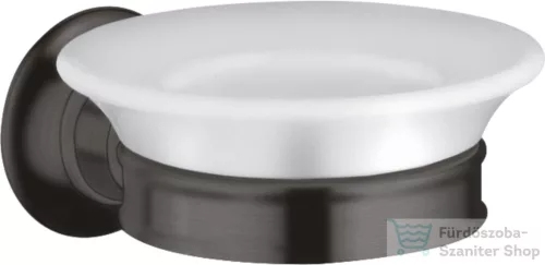 Hansgrohe AXOR MONTREUX fali szappantartó,szálcsiszolt fekete króm 42033340