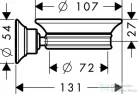 Hansgrohe AXOR MONTREUX fali szappantartó, szálcsiszolt nikkel 42033820