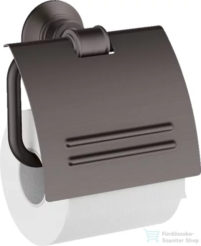 Hansgrohe AXOR MONTREUX fali wc papír tartó,szálcsiszolt fekete króm 42036340