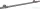 Hansgrohe AXOR MONTREUX 78,3 cm-es fali törölközőtartó,polírozott fekete króm 42060330