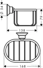 Hansgrohe Axor Montreux Szappantartó kosár, króm 42065000