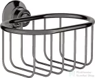 Hansgrohe AXOR MONTREUX fali szappantartótartó kosár,polírozott fekete króm 42065330
