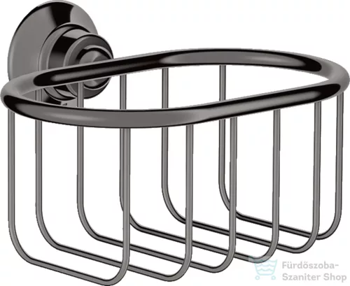 Hansgrohe AXOR MONTREUX fali szappantartótartó kosár,polírozott fekete króm 42065330