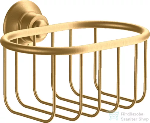 Hansgrohe AXOR MONTREUX fali szappantartótartó kosár,szálcsiszolt sárgaréz hatású 42065950