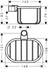 Hansgrohe Axor Montreux Szappantartó kosár, króm 42066000