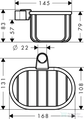 Hansgrohe Axor Montreux Szappantartó kosár, króm 42066000