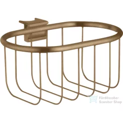   Hansgrohe AXOR UNIVERSAL MONTREUX 160/83 szappantartó kosár Unica zuhanyrúdra,szálcsiszolt bronz 42066140