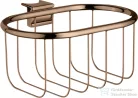 Hansgrohe AXOR UNIVERSAL MONTREUX 160/83 szappantartó kosár Unica zuhanyrúdra,polírozott vörös arany hatású 42066300