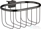 Hansgrohe AXOR UNIVERSAL MONTREUX 160/83 szappantartó kosár Unica zuhanyrúdra,polírozott fekete króm 42066330