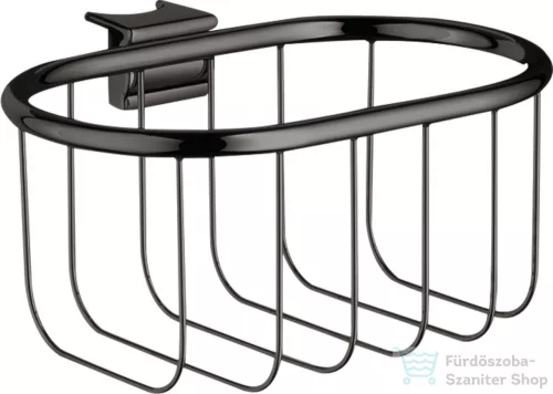Hansgrohe AXOR UNIVERSAL MONTREUX 160/83 szappantartó kosár Unica zuhanyrúdra,polírozott fekete króm 42066330
