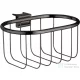 Hansgrohe AXOR UNIVERSAL MONTREUX 160/83 szappantartó kosár Unica zuhanyrúdra,polírozott fekete króm 42066330