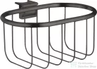 Hansgrohe AXOR UNIVERSAL MONTREUX 160/83 szappantartó kosár Unica zuhanyrúdra, szálcsiszolt fekete króm 42066340