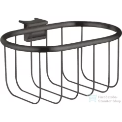   Hansgrohe AXOR UNIVERSAL MONTREUX 160/83 szappantartó kosár Unica zuhanyrúdra, szálcsiszolt fekete króm 42066340