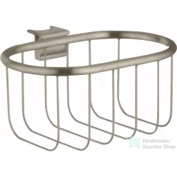   Hansgrohe AXOR UNIVERSAL MONTREUX 160/83 szappantartó kosár Unica zuhanyrúdra, szálcsiszolt nikkel 42066820