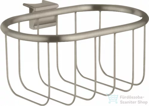 Hansgrohe AXOR UNIVERSAL MONTREUX 160/83 szappantartó kosár Unica zuhanyrúdra, szálcsiszolt nikkel 42066820