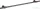 Hansgrohe AXOR MONTREUX 98,3 cm-es fali törölközőtartó,szálcsiszolt fekete króm 42080340