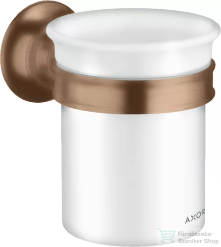 Hansgrohe AXOR MONTREUX fali fogkefetartó pohár,szálcsiszolt vörös arany hatású 42134310