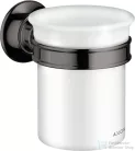 Hansgrohe AXOR MONTREUX fali fogkefetartó pohár,polírozott fekete króm 42134330