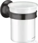 Hansgrohe AXOR MONTREUX fali fogkefetartó pohár,szálcsiszolt fekete króm 42134340