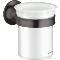   Hansgrohe AXOR MONTREUX fali fogkefetartó pohár,szálcsiszolt fekete króm 42134340